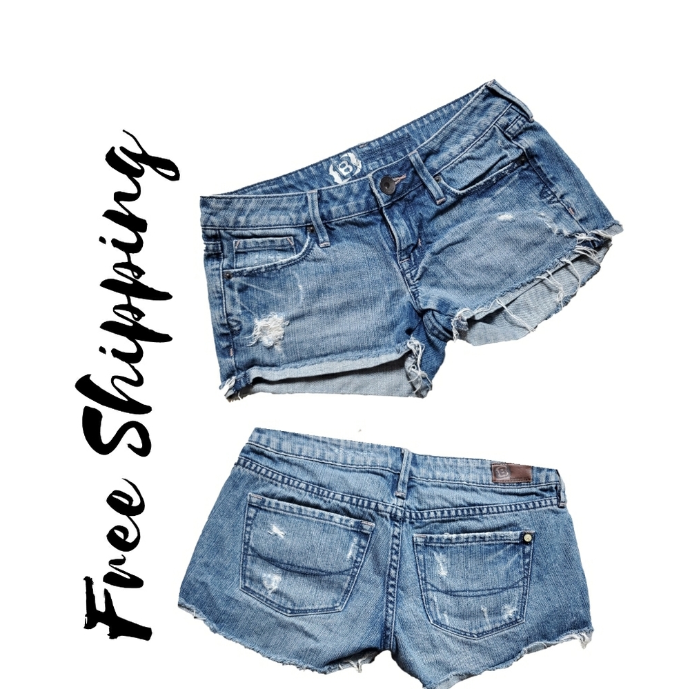 RARE BUCKLE JEANS SHORTS SIZE 0
